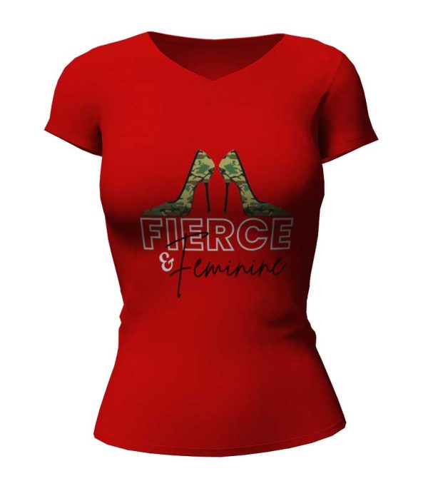 Spec Ops Red Women's Fierce & Feminine Dri-Fit T-shirt